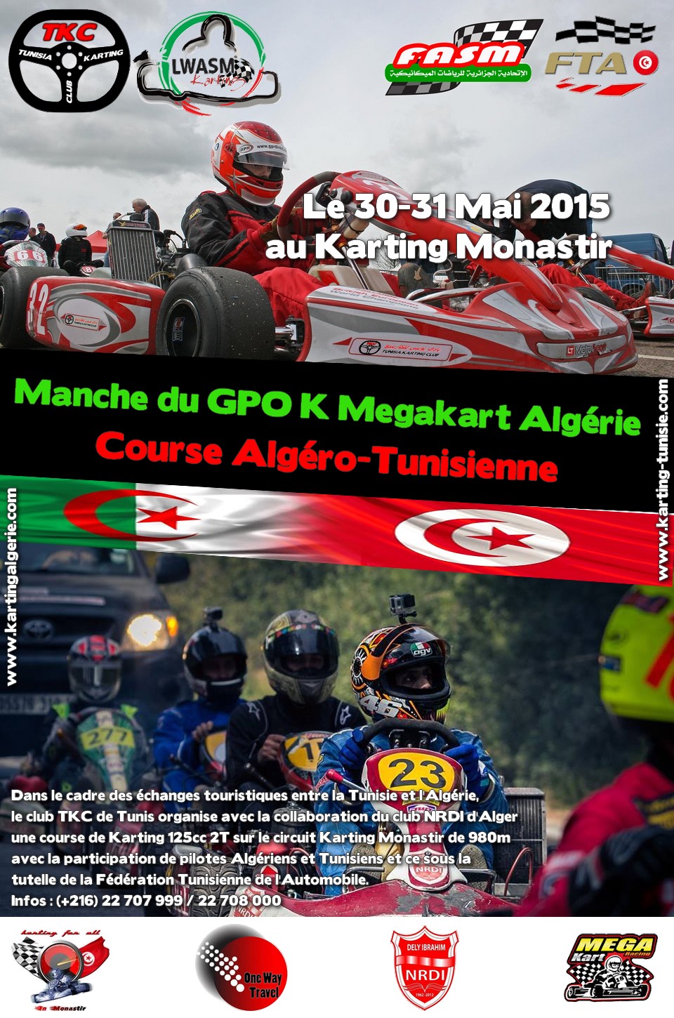 Evénement Karting Algéro-Tunisien et manche du GPO K MegaKart d’Algérie